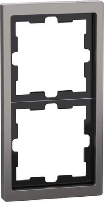 Merten System Design D-Life Rahmen, 2fach, nickelmetallic