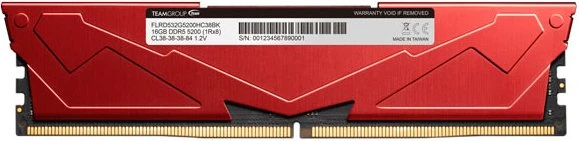 TeamGroup T-Force VULCAN rot UDIMM 32GB Kit, DDR5-6000, CL30-36-36-76, X8