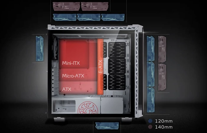 ADATA XPG Starker, weiß, Glasfenster