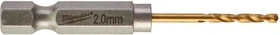 Milwaukee Red Hex Shockwave HSS-G TiN Metallbohrer, 2x17x59.5mm, 2 Stück