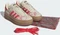 adidas Gazelle Bold cloud white/cream white/better scarlet (Damen) Vorschaubild
