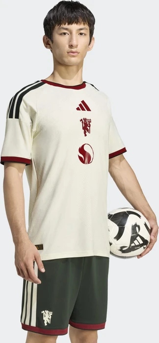 adidas Manchester United Authentic 2026/2027 Ausweichtrikot kurzarm ivory (Herren)