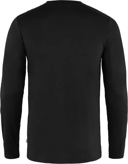 Fjällräven Abisko Wool Funktionsshirt langarm schwarz (Herren)