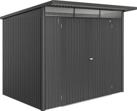 Biohort AvantGarde ECO A5 Gerätehaus mit Doppeltür dunkelgrau-metallic