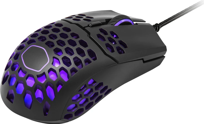 Cooler Master MasterMouse MM711 RGB Gaming Maus schwarz matt, USB