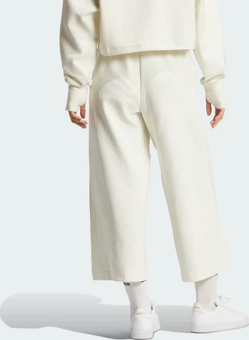 adidas ALL SZN Rib Wide Leg Trainingshose 7/8 off white (Damen)