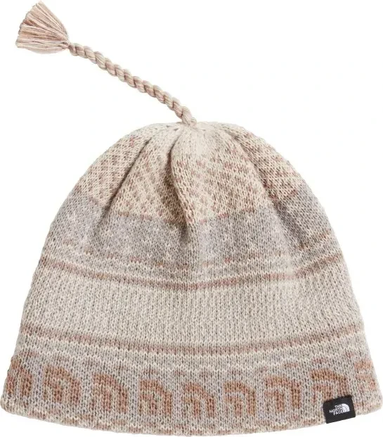 The North Face Cabin Ski Tuke Beanie stone slab jacquard/tassel