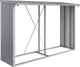 Biohort WoodStock 300 Kaminholzregal 300.7x102x199cm silber-metallic