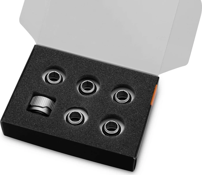 EK Water Blocks Quantum Line EK-Quantum Torque HDC 16 Fitting G1/4" auf 16mm, Satin Titanium, 6er-Pack
