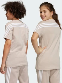 adidas Future Icons 3-Streifen T-Shirt kurzarm wonder taupe/white (Junior)