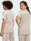 adidas Future Icons 3-Streifen T-Shirt kurzarm wonder taupe/white (Junior) Vorschaubild