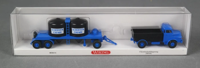 Wiking Chemikalienhängerzug MAN Scholven Chemie