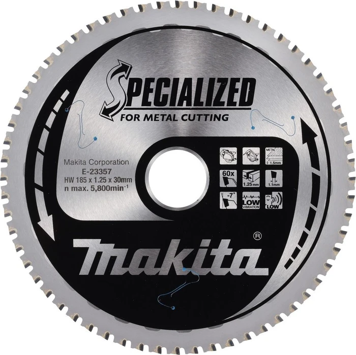 Makita Specialized Kreissägeblatt 60Z, 185x1.25x30mm, 1 Stück