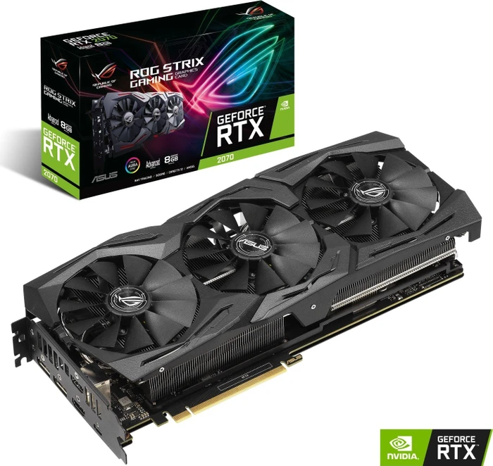 ASUS ROG Strix GeForce RTX 2070 Advanced, ROG-STRIX-RTX2070-A8G-GAMING, 8GB GDDR6, 2x HDMI, USB-C, 2x DP