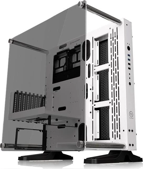 Thermaltake Core P3 Tempered Glass Snow Edition, weiß, Glasfenster