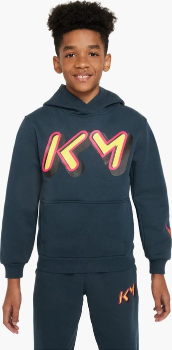 Nike Kylian Mbappé Club Fleece Hoodie armory navy (Junior)