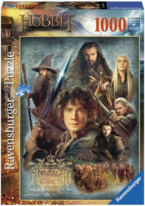 Ravensburger Puzzle The Hobbit: Die Einöde von Smaug, 1000-tlg.