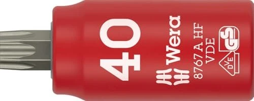 Wera 8767 A VDE HF Zyklop Torx Steckschlüssel 1/4", T40x36mm