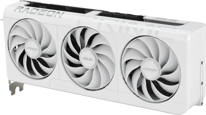 ASUS Prime Radeon RX 9070 XT White OC Edition, PRIME-RX9070XT-O16G-WHITE, 16GB GDDR6, HDMI, 3x DP