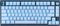 Corsair Gaming K65 Plus Wireless 75% RGB, Glacier Blue, für Mac, MLX RED, USB/Bluetooth, US Vorschaubild