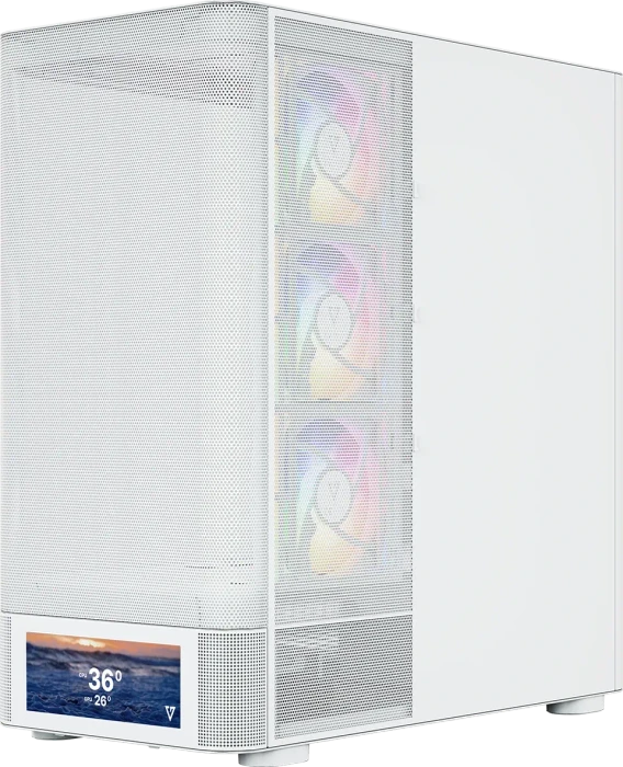 Modecom Volcano AQ500 ARGB White, Glasfenster