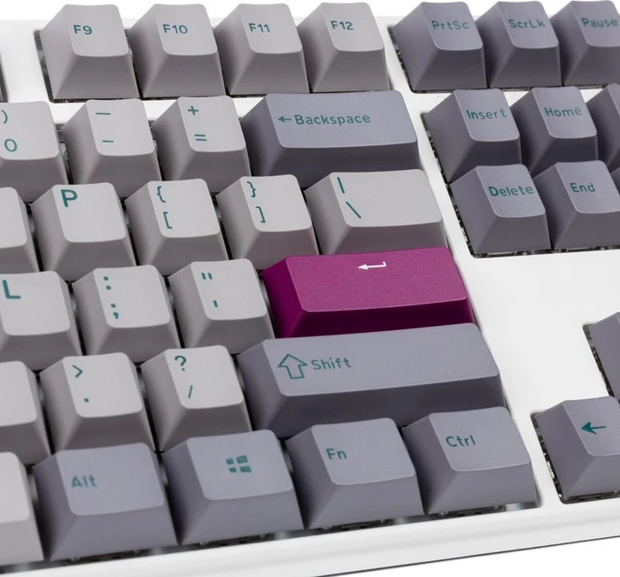 Ducky One 3 Mist Grey PBT, LEDs RGB, MX RGB ERGO CLEAR, USB, US
