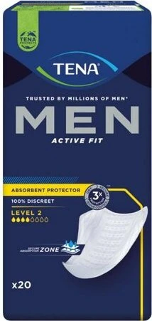 Tena Men Active Fit Level 2 Hygieneeinlage, 60 Stück (3x 20 Stück)