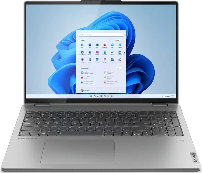 Lenovo Yoga 7 16IAH7, Arctic Grey, Core i5-12500H, 16GB RAM, 512GB SSD, Arc A370M Graphics, DE