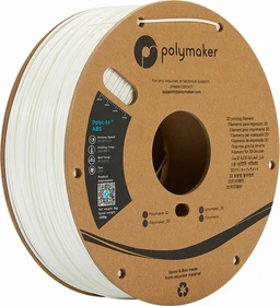 Polymaker PolyLite ABS, weiß, Spule, 1.75mm, 1.00kg