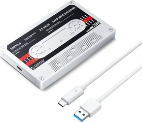 Orico Tape Style HDD Enclosure, Retro-Band, weiß, 2.5", USB-C 3.0