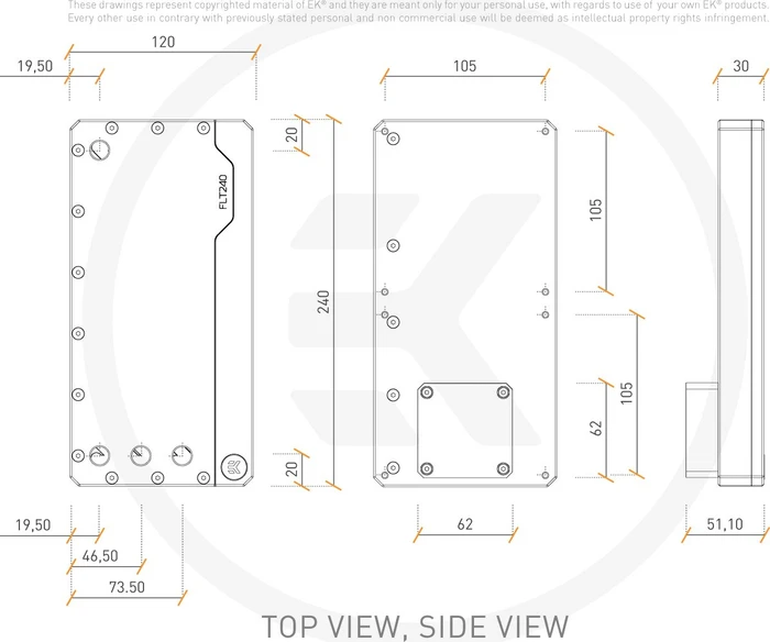 EK Water Blocks Quantum Line EK-Quantum Kinetic FLT 240 DDC PWM D-RGB, Acryl, mit Pumpe
