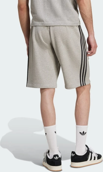 adidas Adicolor 3-Streifen Trainingshose kurz medium grey heather/black (Herren)