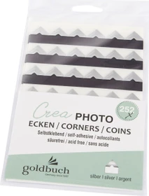 Goldbuch Fotoecken Crea silber 252 Stück