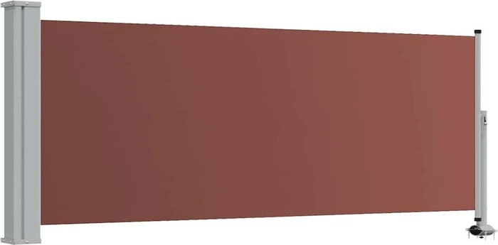 vidaXL Ausziehbare Seitenmarkise 300x100cm braun