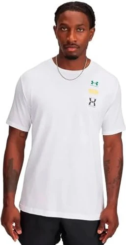 Under Armour Evol Logo Funktionsshirt kurzarm white/midnight navy (Herren)