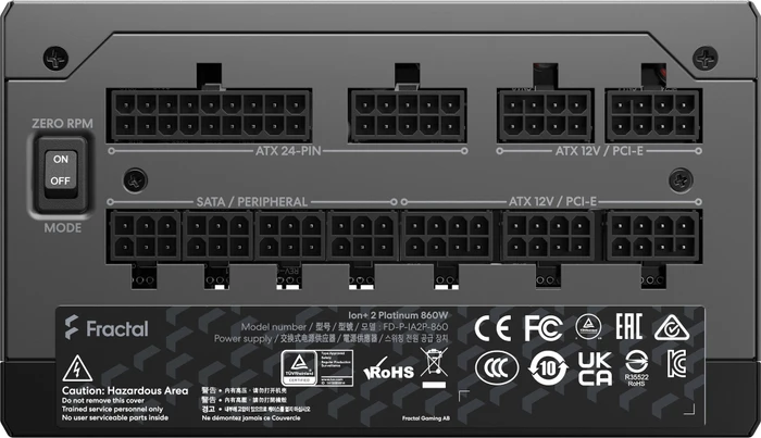 Fractal Design Ion+ 2 Platinum 860W, ATX 2.52
