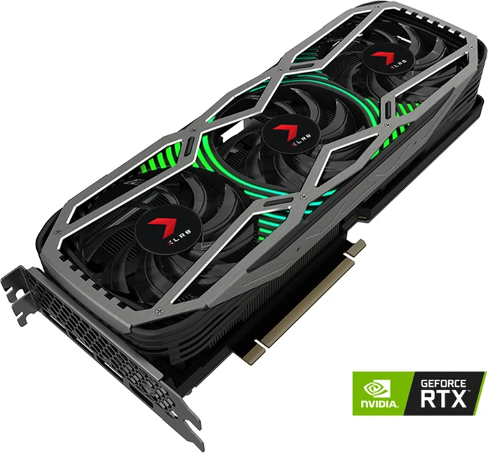 PNY GeForce RTX 3080 XLR8 Gaming Revel Epic-X RGB Triple Fan, 10GB GDDR6X, HDMI, 3x DP
