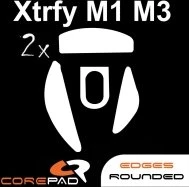 Corepad Skatez PRO für XTRFY M1 RGB / XTRFY M3 RGB, Mausgleiter, weiß