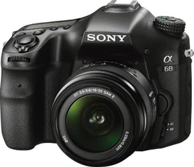 Sony Alpha 68 mit Objektiv Fremdhersteller