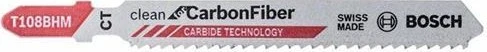 Bosch Professional T108BHM HSS Clean for CarbonFiber Stichsägeblatt, 92mm, 3 Stück