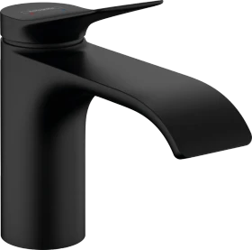 Hansgrohe Vivenis Einhebel-Waschtischmischer 80 mit Zugstangen-Ablaufgarnitur mattschwarz