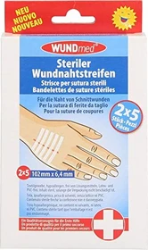 WUNDmed Wundnahtstreifen, 0.64 x 10.2cm, 10 Stück (2x 5 Stück)