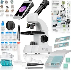 Bresser Junior Mikroskop 40x-640x mit smartem Experimentier-Set