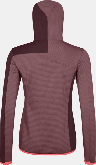 Ortovox Fleece Light Grid Hooded Funktionsjacke mountain rose (Damen)