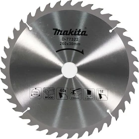 Makita D-77322 Kreissägeblatt 40Z, 260x2.6x30mm, 1 Stück