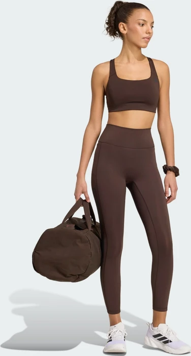 adidas Optime Workout 3-Streifen Tights Hose 7/8 aurora coffee (Damen)