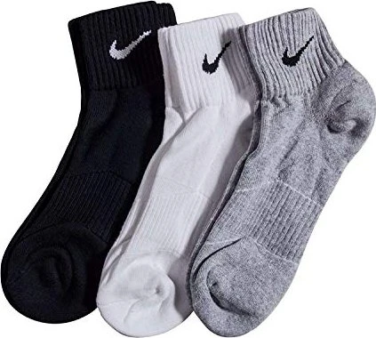 Nike Cotton Cushion Quarter Socken multi, 3 Paare