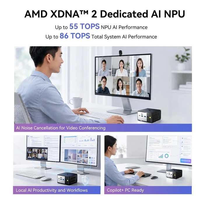 GMKtec EVO-X1 Pro, Ryzen AI 9 HX 470, 64GB RAM, 1TB SSD