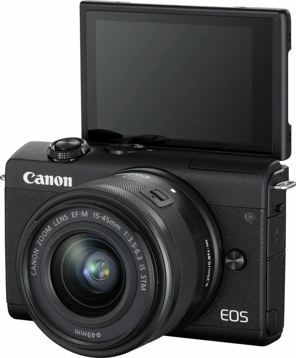 Canon EOS M200 schwarz mit Objektiv EF-M 15-45mm 3.5-6.3 IS STM