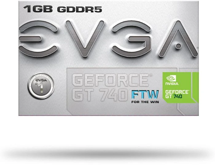 EVGA GeForce GT 740 FTW, 1GB GDDR5, 2x DVI, Mini HDMI
